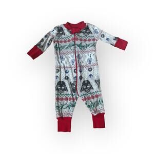 Hanna Andersson Star Wars Holiday zip up Jammies